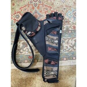 NEET Right-Handed XL Hip Belt Quiver Holder Aztec Southwestern 4-Tubes 3-Pockets